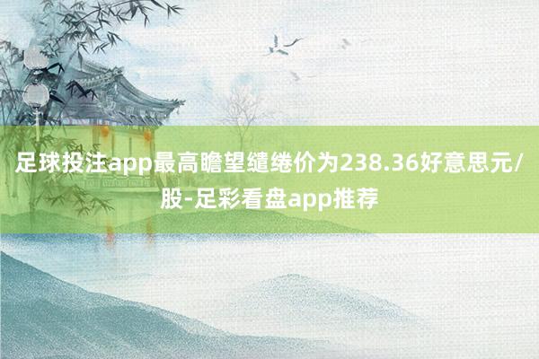 足球投注app最高瞻望缱绻价为238.36好意思元/股-足彩看盘app推荐