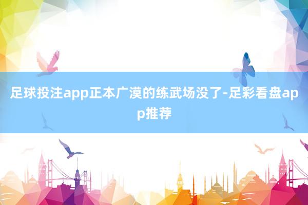 足球投注app正本广漠的练武场没了-足彩看盘app推荐