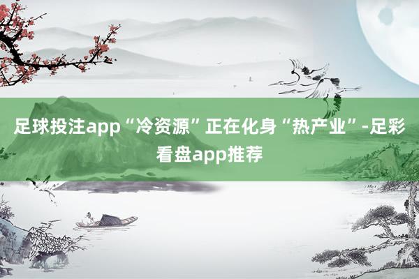 足球投注app“冷资源”正在化身“热产业”-足彩看盘app推荐