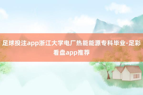 足球投注app浙江大学电厂热能能源专科毕业-足彩看盘app推荐