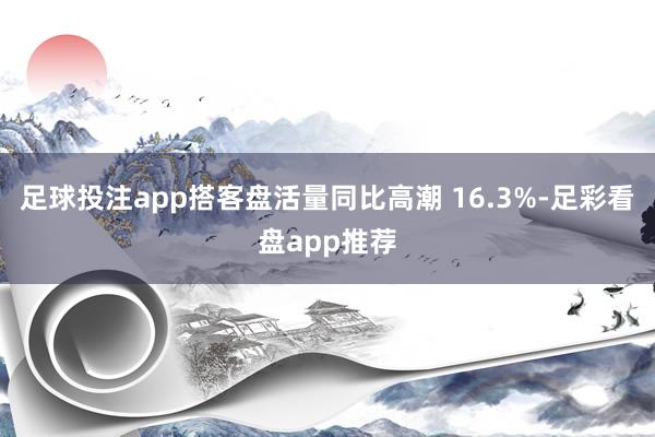 足球投注app搭客盘活量同比高潮 16.3%-足彩看盘app推荐